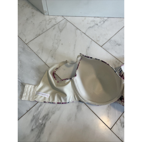 CACIQUE floral bra size 42F full coverage - Picture 2 of 8